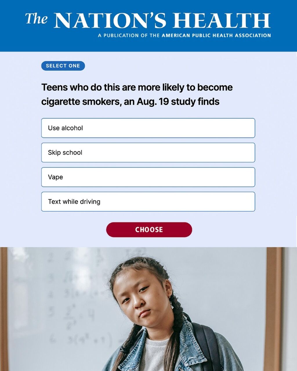 The Nation's Health News Quiz
