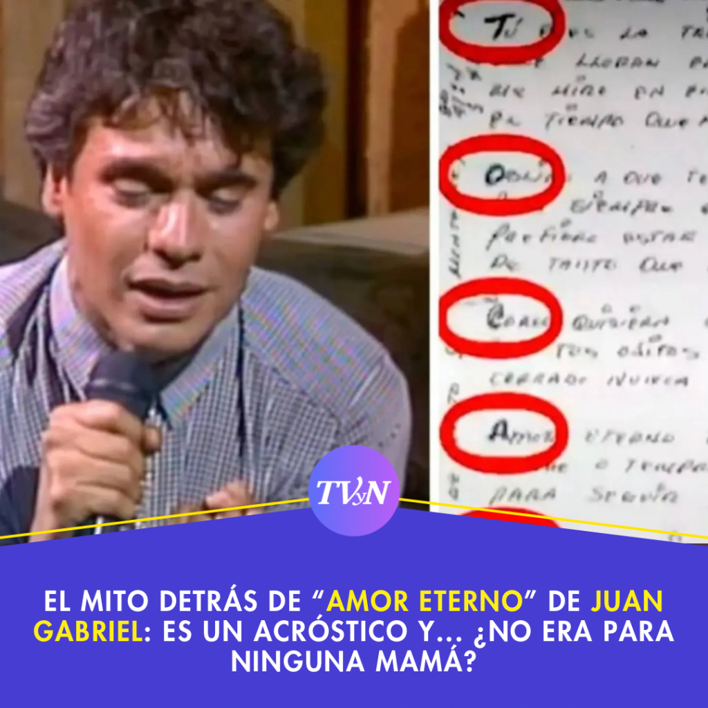 El mito detr&aacute;s de &ldquo;Amor eterno&rdquo; de Juan Gabriel: Es un acr&oacute;stico y... &iquest;NO era para ninguna mam&aacute;?