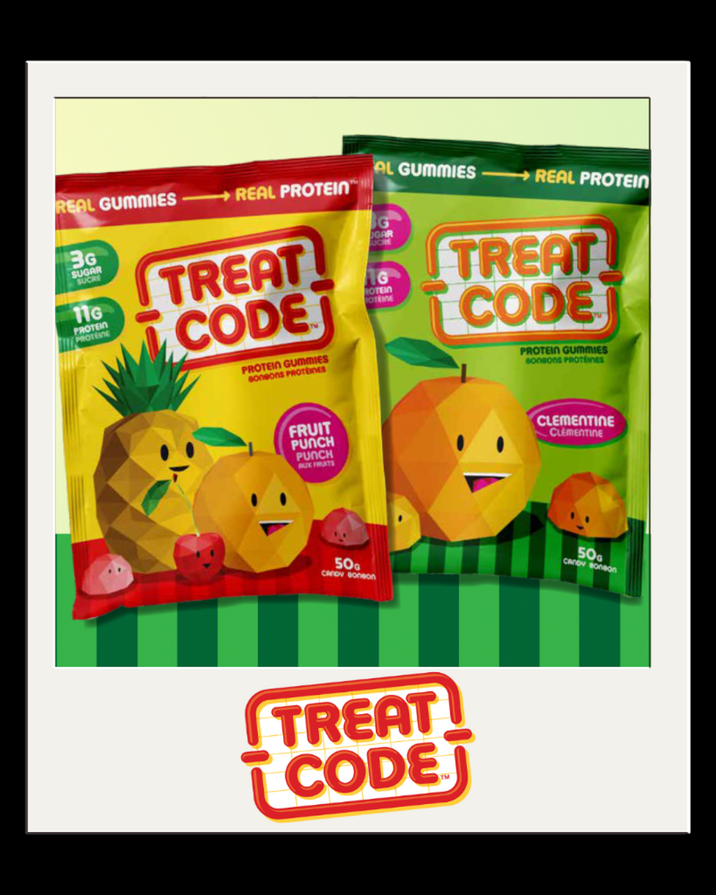 Treat Code, high protein, low sugar, candy, gummies, gummy, high fibre