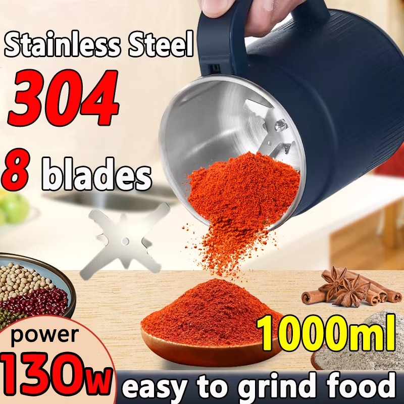 1L Portable Coffee Grinder Electric pepper grinder Food Grinder Multi purpose Finely Ground Grinders . . . . . . . . #buynow #ctto #cttovideo #shopee #shopeefindsph #shopeebudol #shopeefinds #homeessentialsph #shopeemademebuyit #kitchenhackph