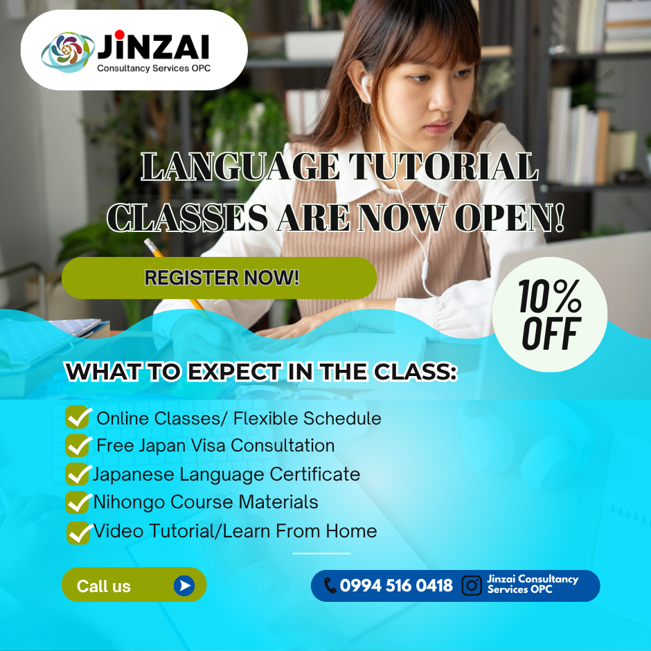 JINZAI CONSULTANCY NIHONGO ENROLLMENT FORMS