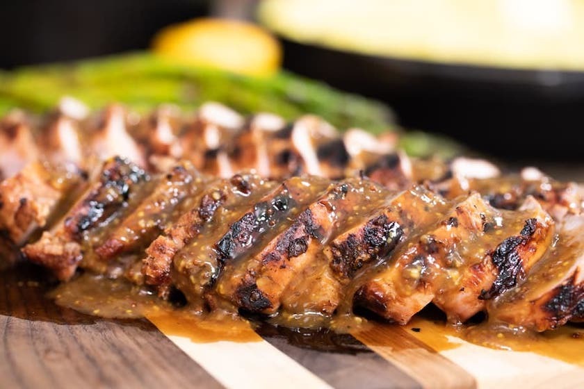 Beer & Mustard Glazed Pork Tenderloin