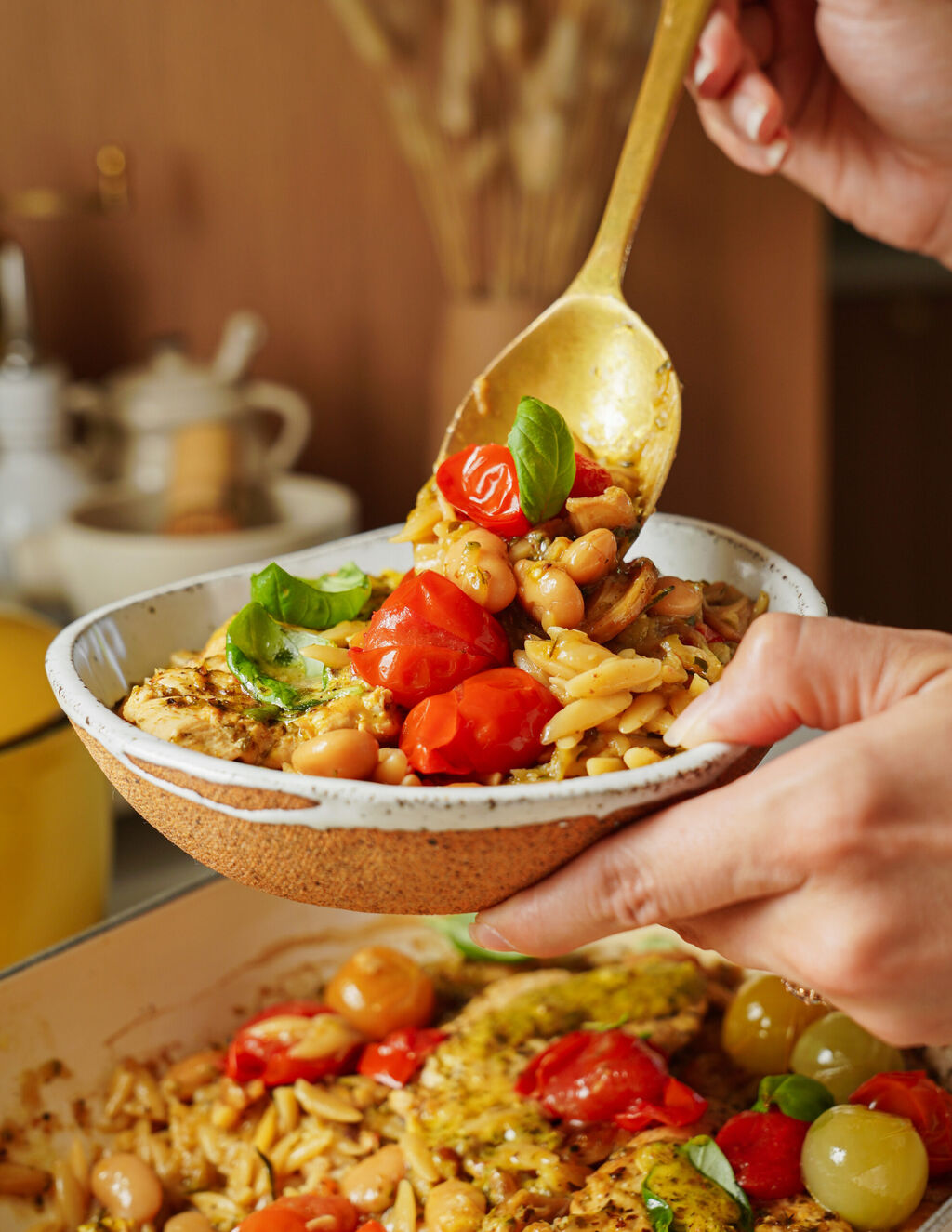 One-Pot Greek Style Chicken and Orzo