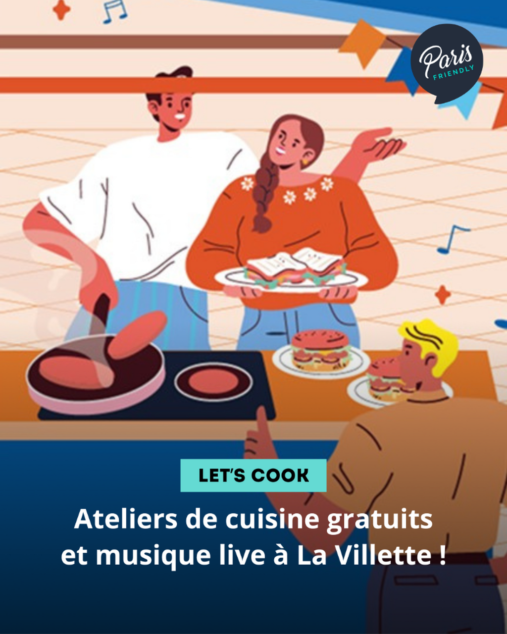 Ateliers de cuisine gratuits et musique live &agrave; La Villette !