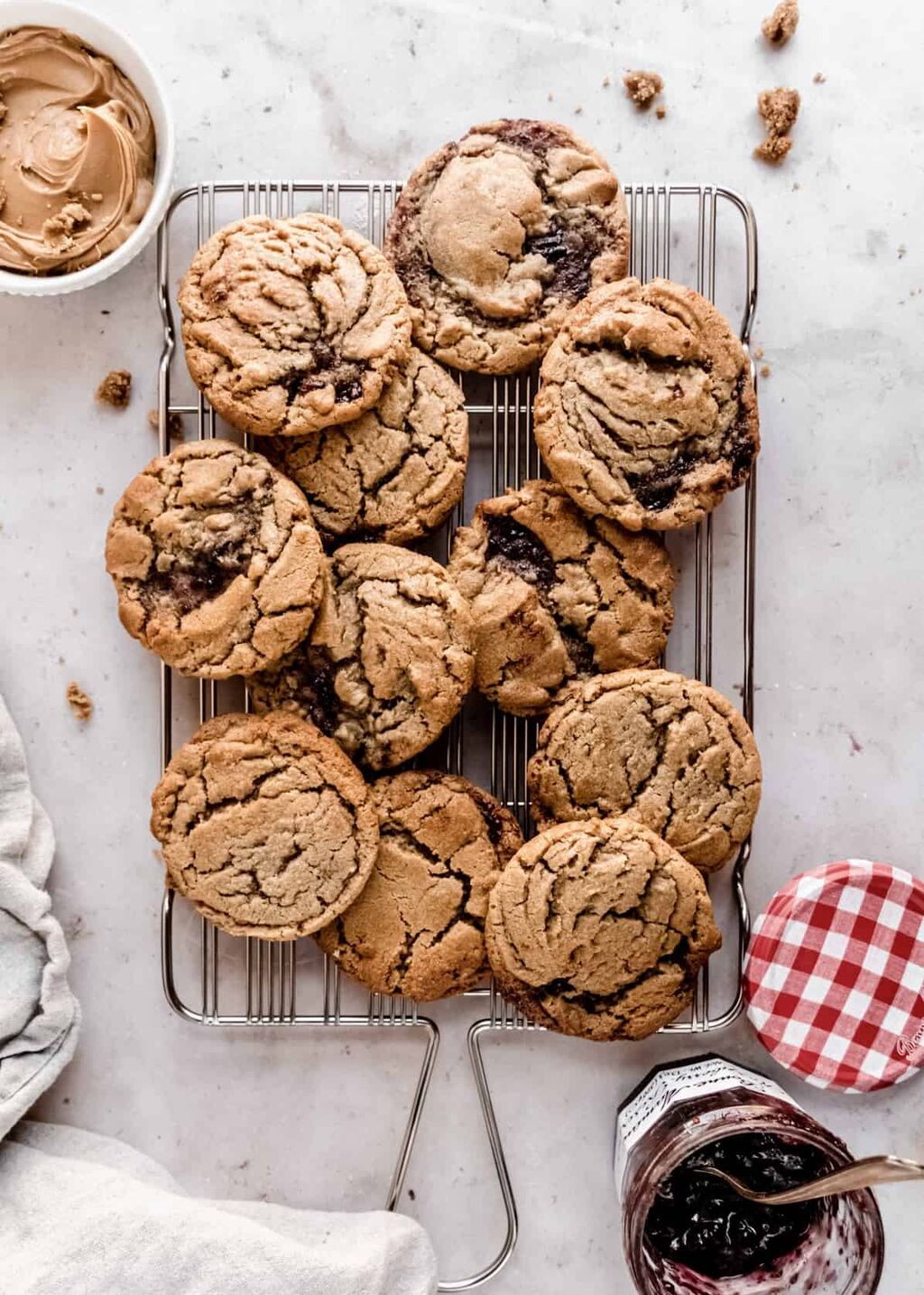 Peanut Butter and Jelly Cookies | Windy City Dinner Fairy