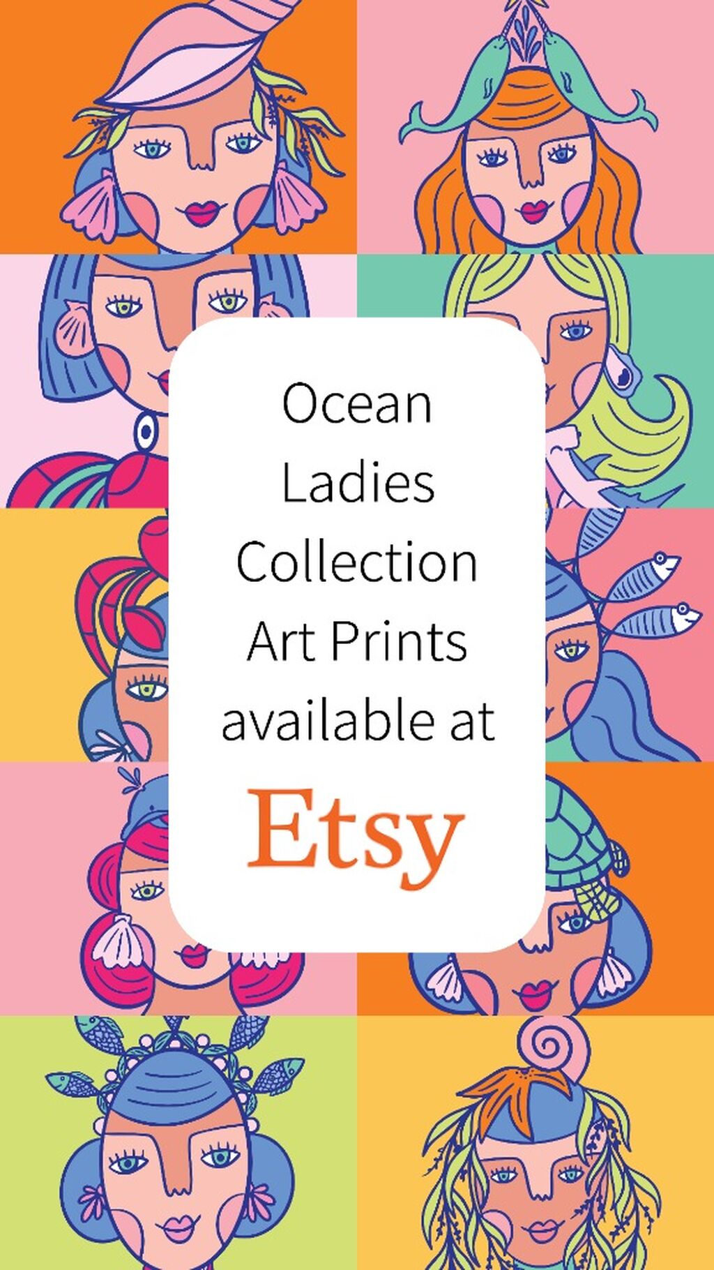Ocean Ladies Art Prints | Etsy