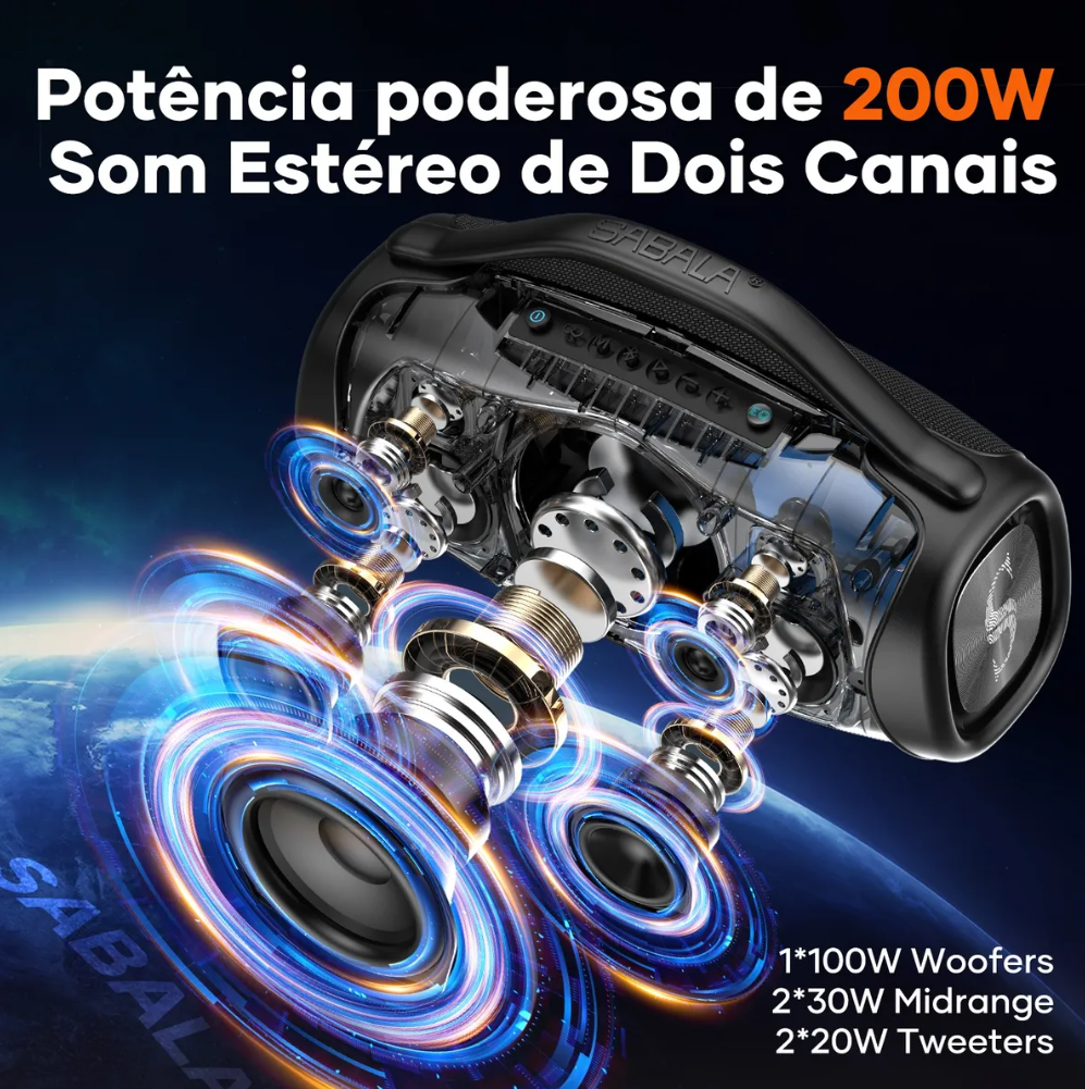 Caixa de som Sabala Dr-909