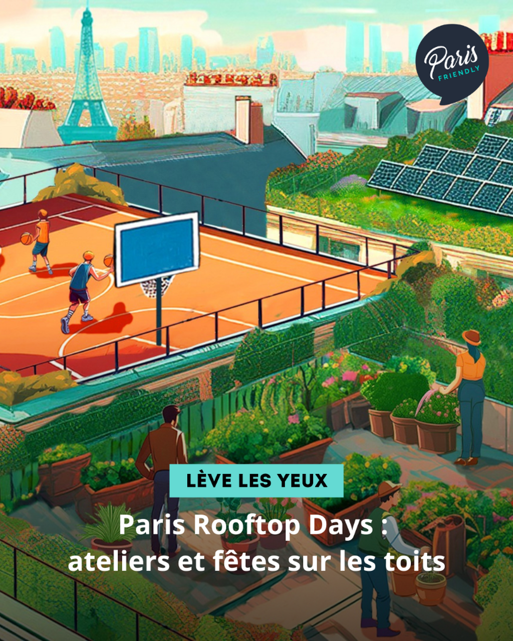 Paris Rooftop Days : ateliers et f&ecirc;tes sur les toits