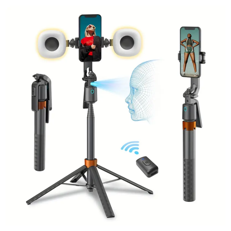 Tr&iacute;pode plegable con seguimiento