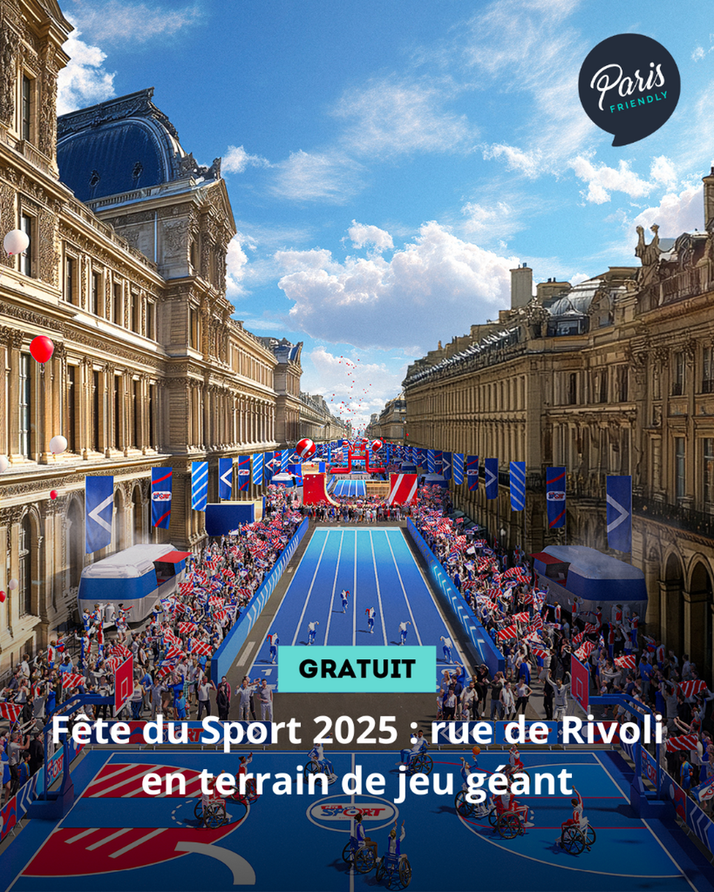 F&ecirc;te du Sport 2025 : rue de Rivoli en terrain de jeu g&eacute;ant
