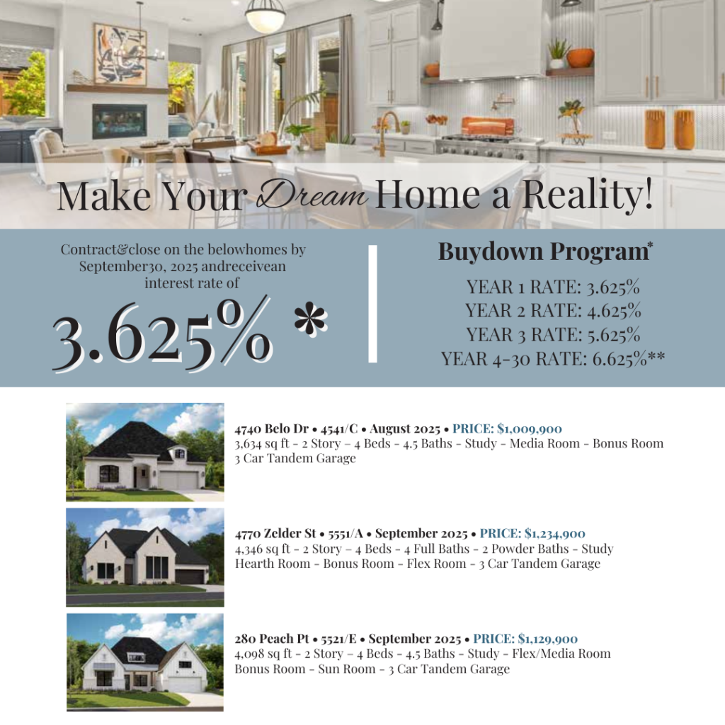 Tradition Homes Interest Rate Buydown