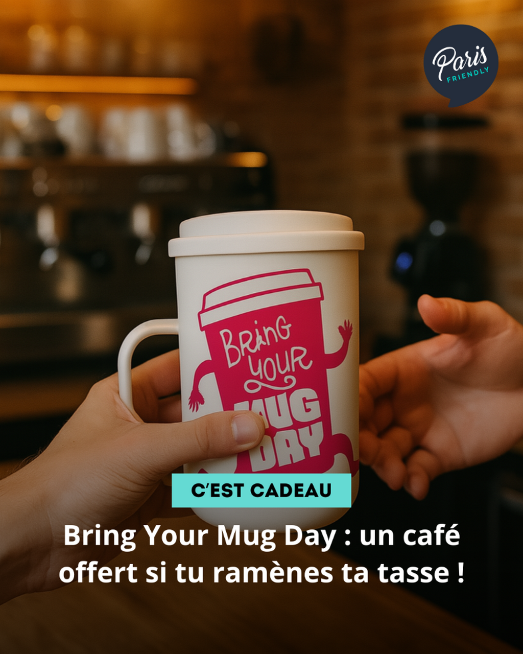 Bring Your Mug Day : un caf&eacute; offert si tu ram&egrave;nes ta tasse !