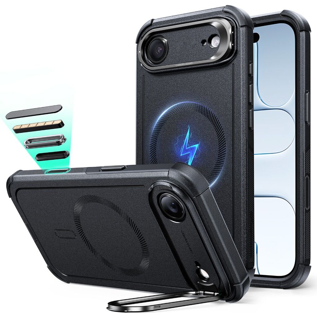 ESR Cyber Tough Stash Stand Case-iPhone17 Air