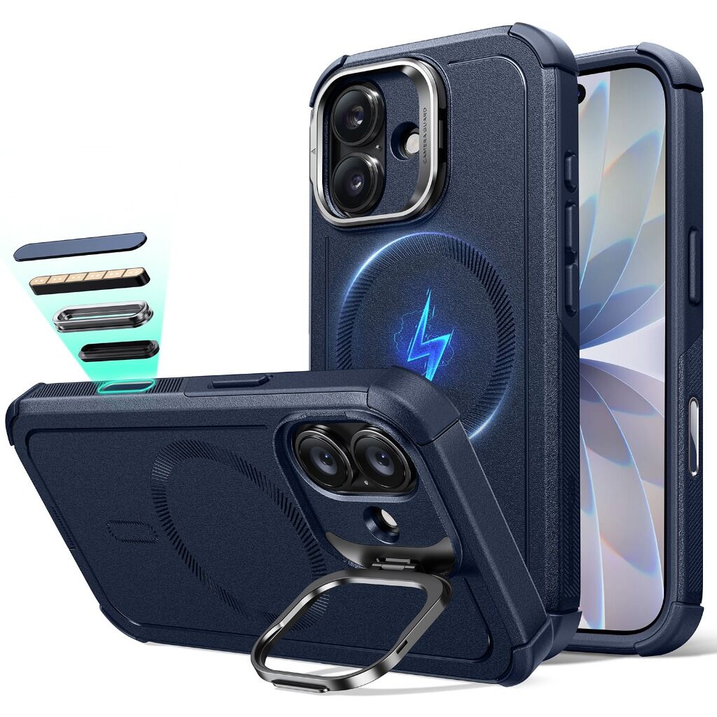 ESR Cyber Tough Stash Stand Case-iPhone17