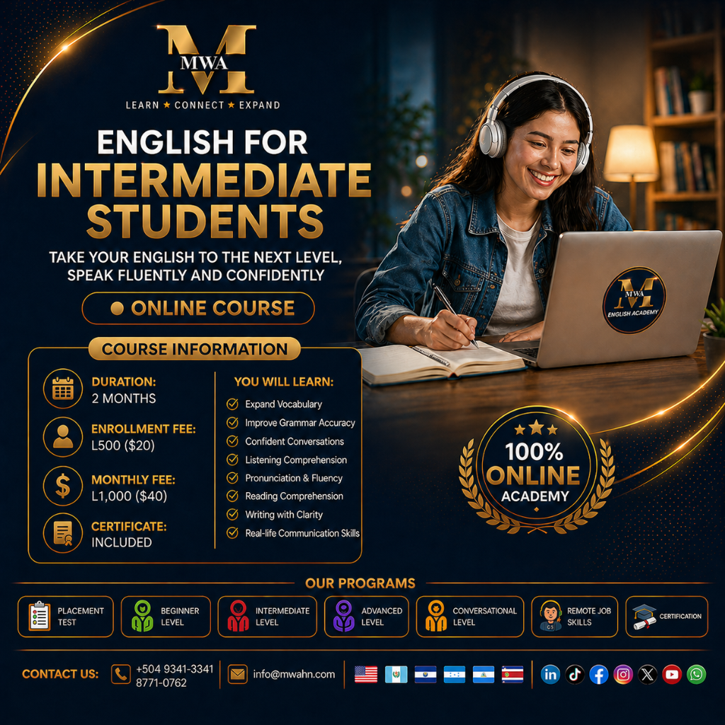 INGL&Eacute;S INTERMEDIO 🇺🇸