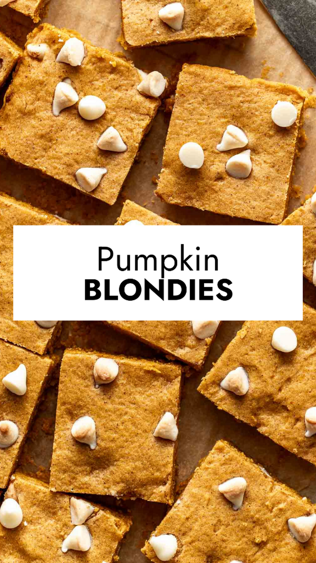 Pumpkin Blondies