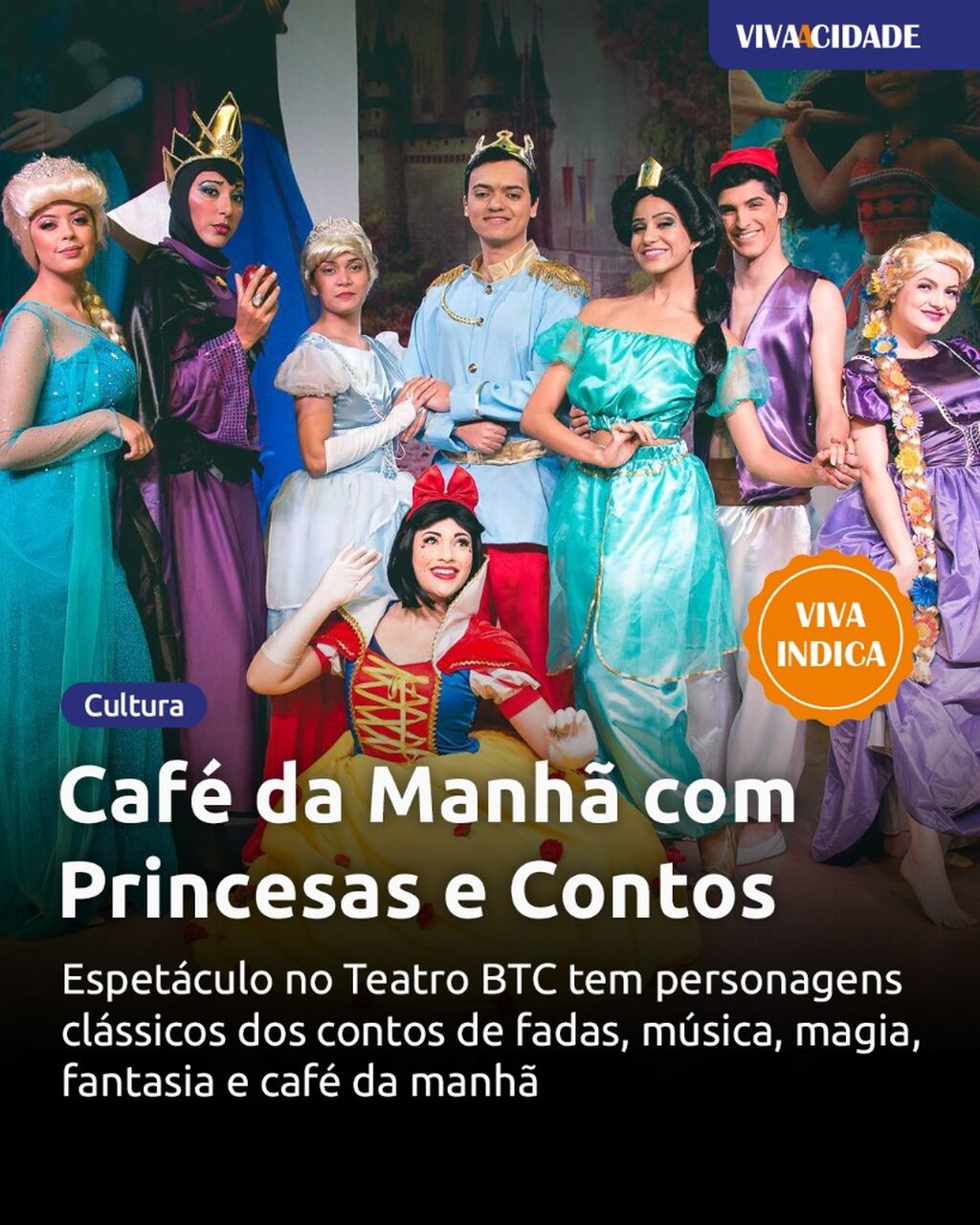 Caf&eacute; da Manh&atilde; com Princesas e Contos