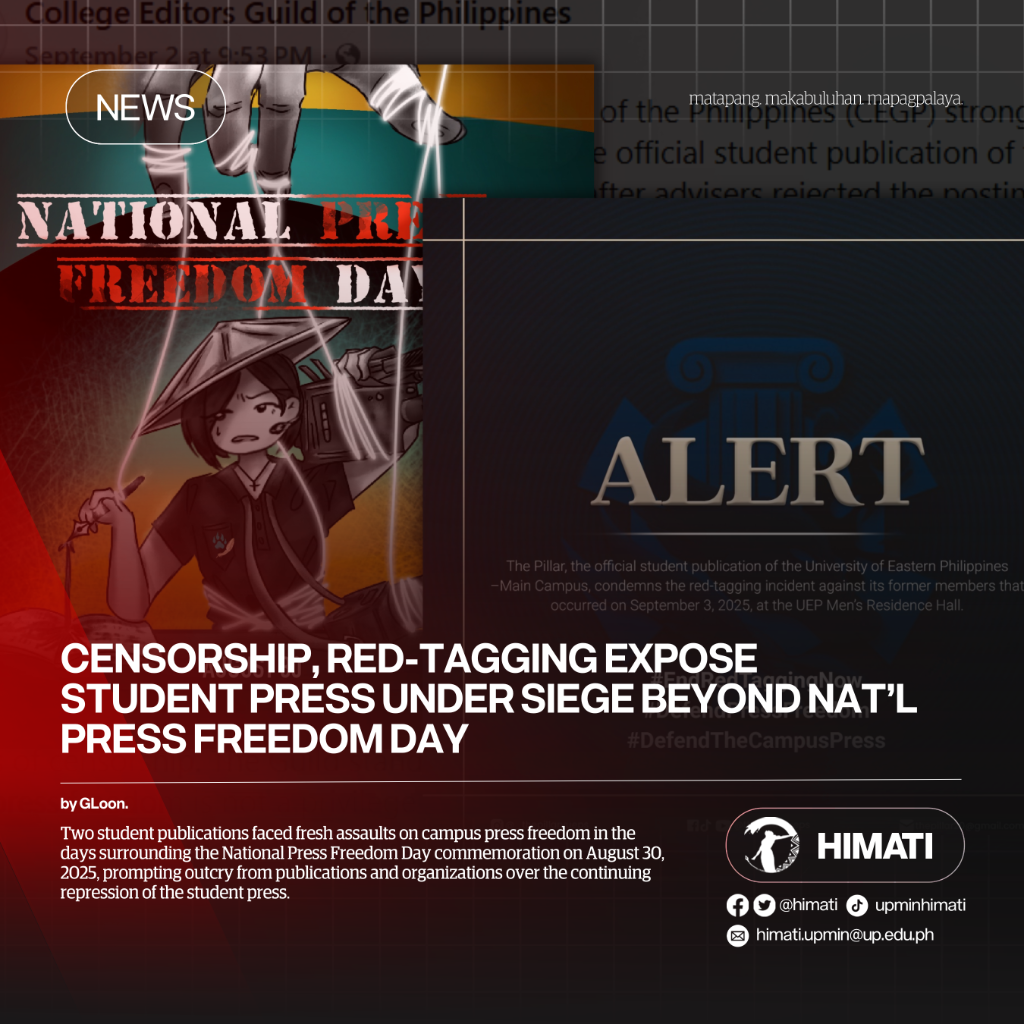 NEWS | Censorship, red-tagging expose student press under siege beyond Nat&rsquo;l Press Freedom Day 