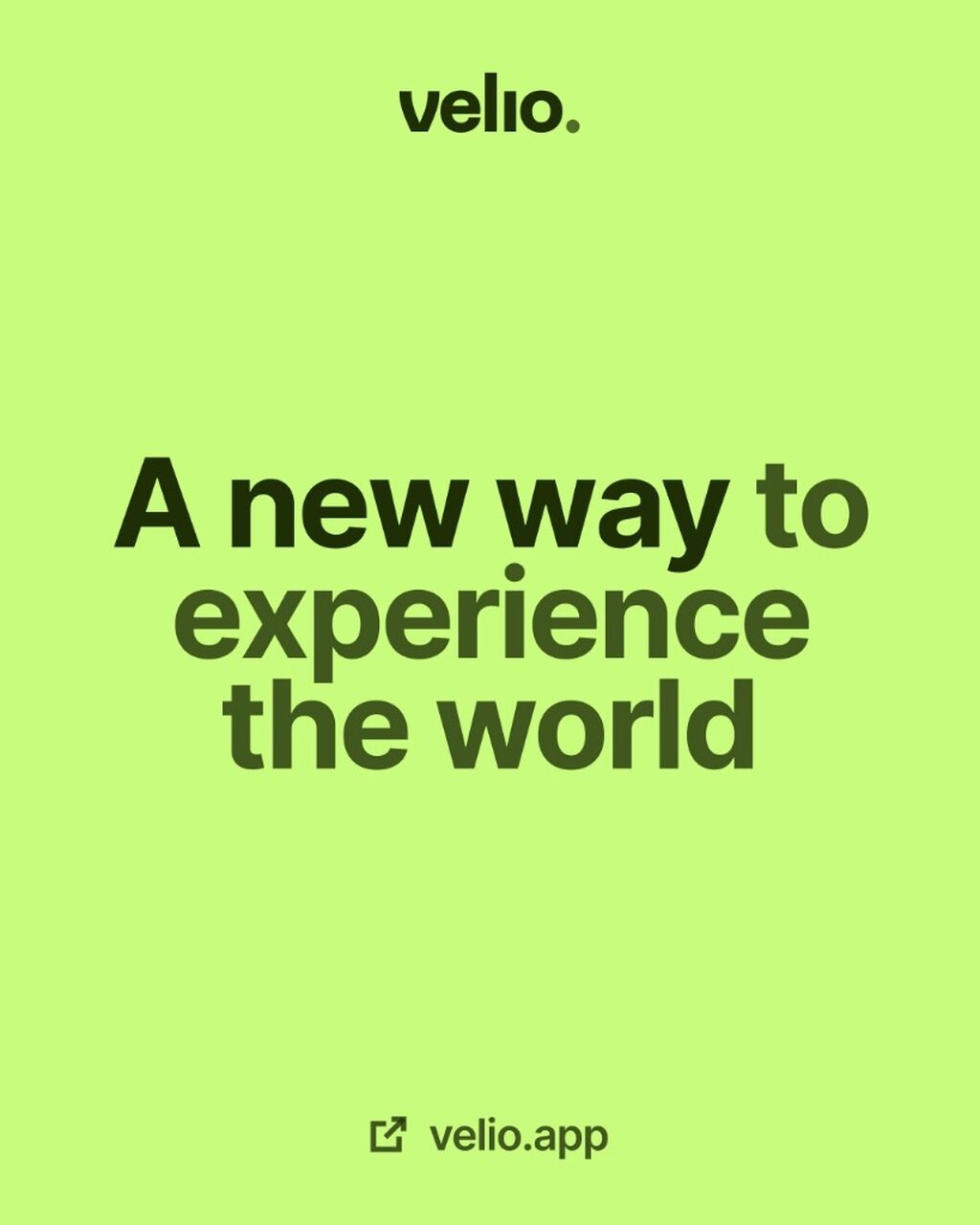 VELIO FOR TRAVEL CREATORS