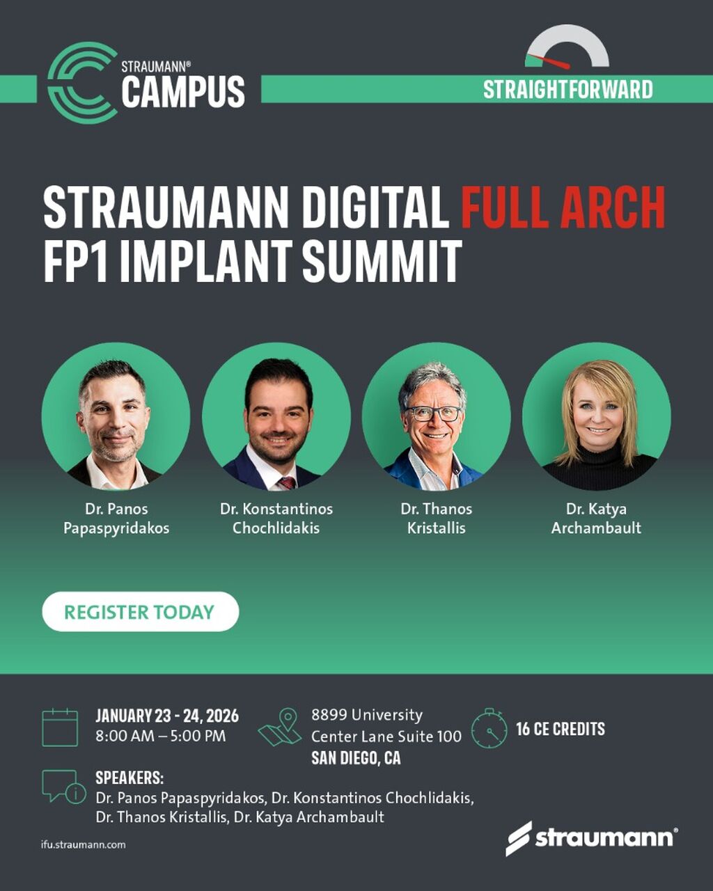 Straumann Digital Full Arch FP1 Implant Summit | January 23-24, 2026