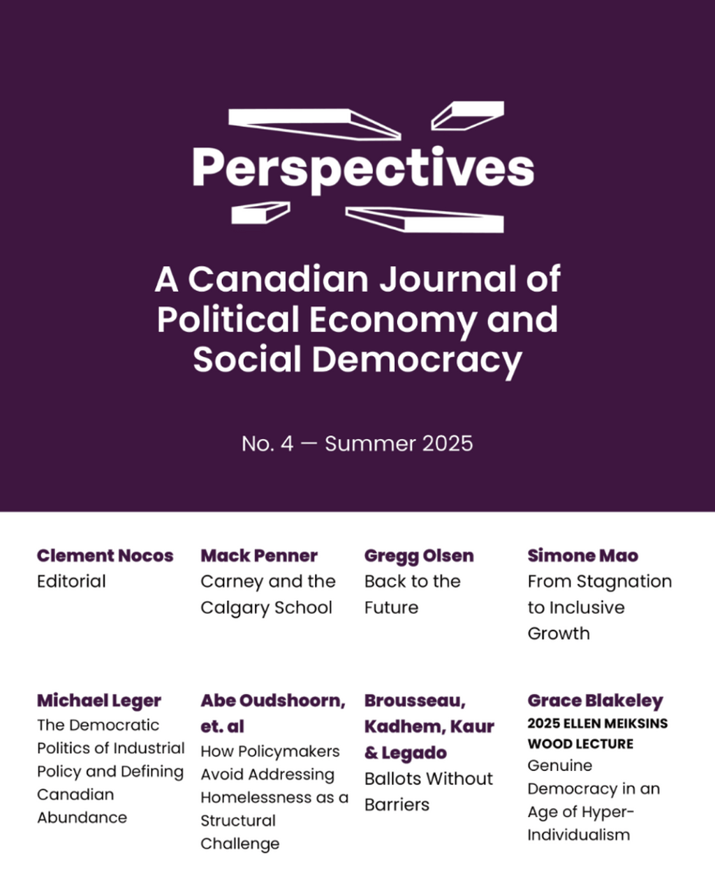 Editorial &ndash; Summer 2025 | Perspectives Journal