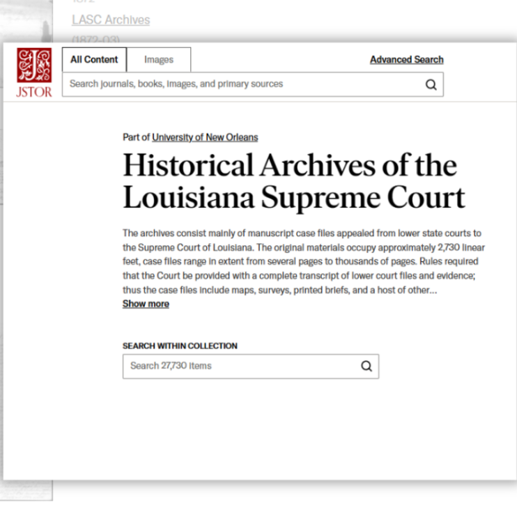 Archives of the Supreme Court of Louisiana