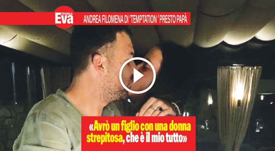 Andrea Filomena, per l'ex Temptation l'amore e un figlio
