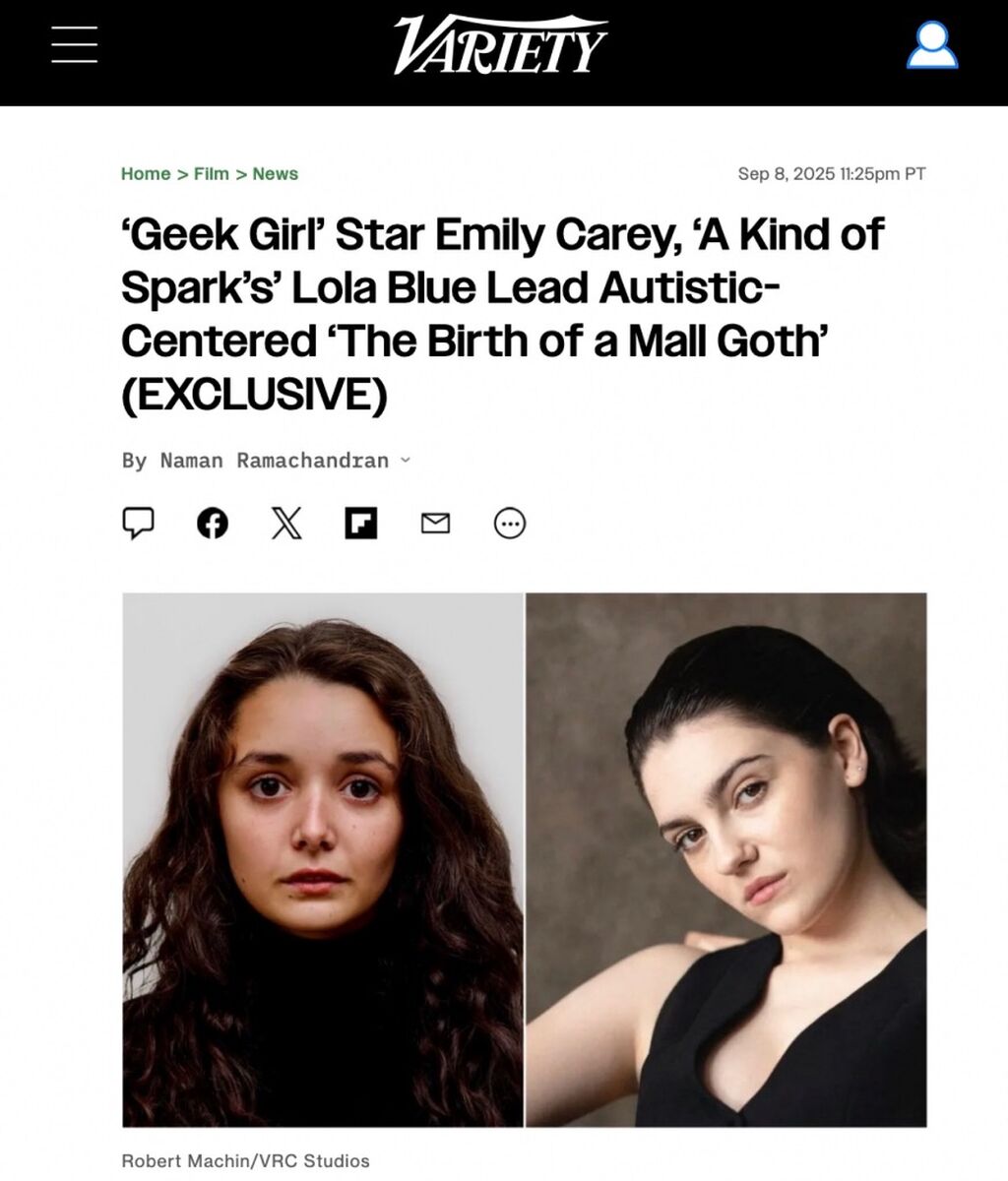 CAST ANNOUNCEMENT - THE BIRTH OF A MALL GOTH