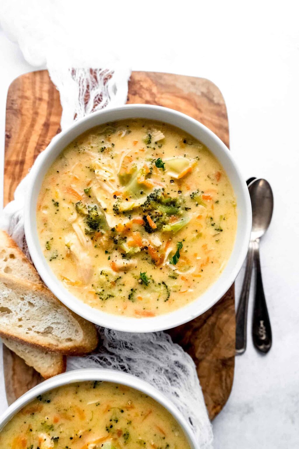 Instant Pot Broccoli Cheddar Chicken Soup Recipe