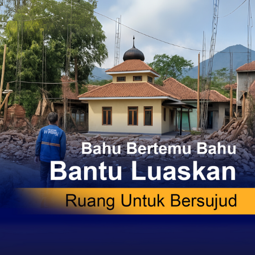 Bahu Bertemu Bahu, Bantu Kami Luaskan Ruang untuk Bersujud