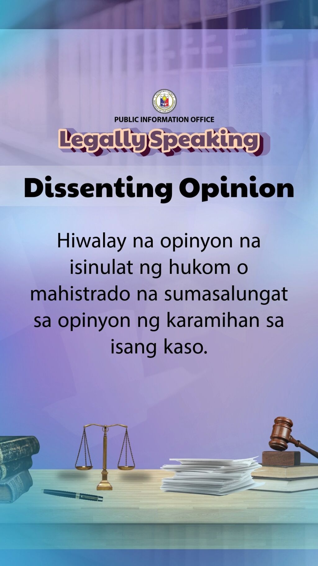 #ScphLegallySpeaking Dissenting Opinion
