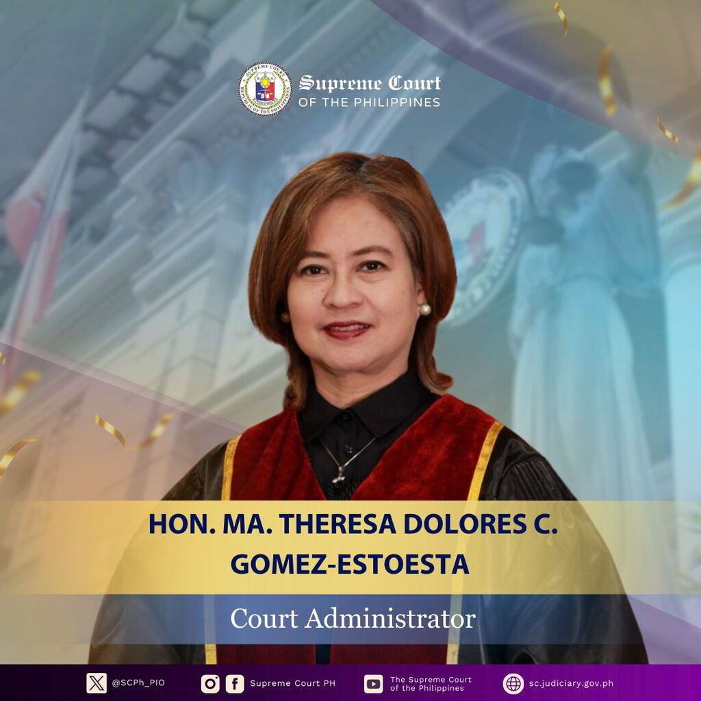 Sandiganbayan Justice Gomez-Estoesta Appointed as New Court Administrator