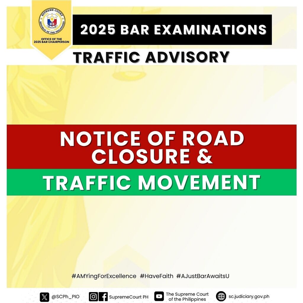 #Bar2025 Updated Road Closures