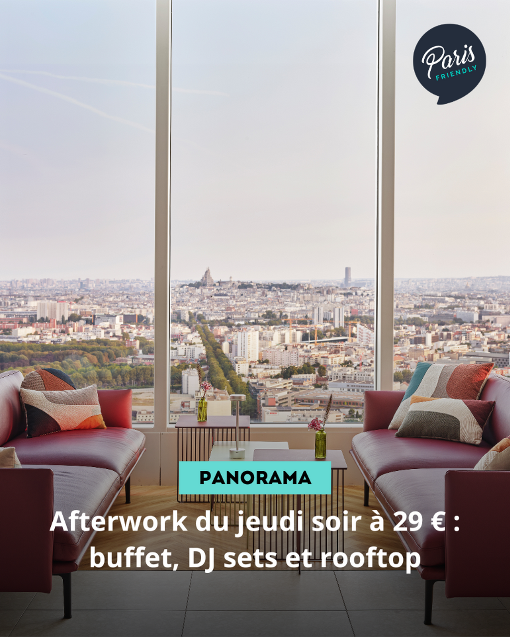 Afterwork du jeudi soir &agrave; 29 &euro; : buffet, DJ sets et rooftop
