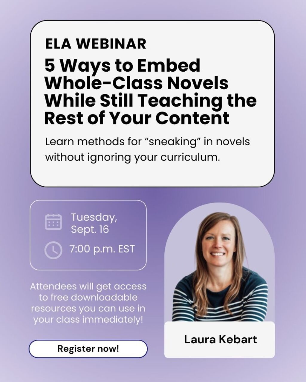 5 Ways to Embed Whole Class Novels Webinar