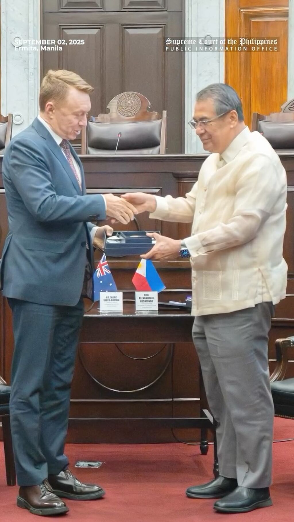 CJ Gesmundo Welcomes New Australian Ambassador