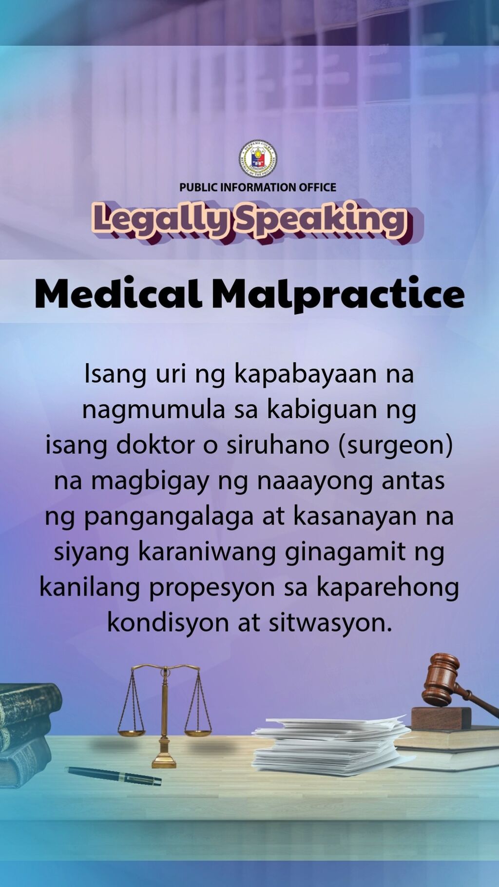 #SCPHLEGALLYSPEAKING Medical Malpractice 