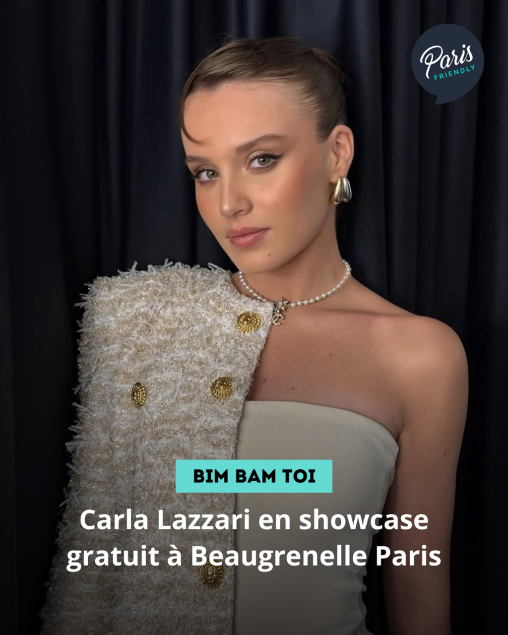 Carla Lazzari en showcase gratuit &agrave; Beaugrenelle Paris