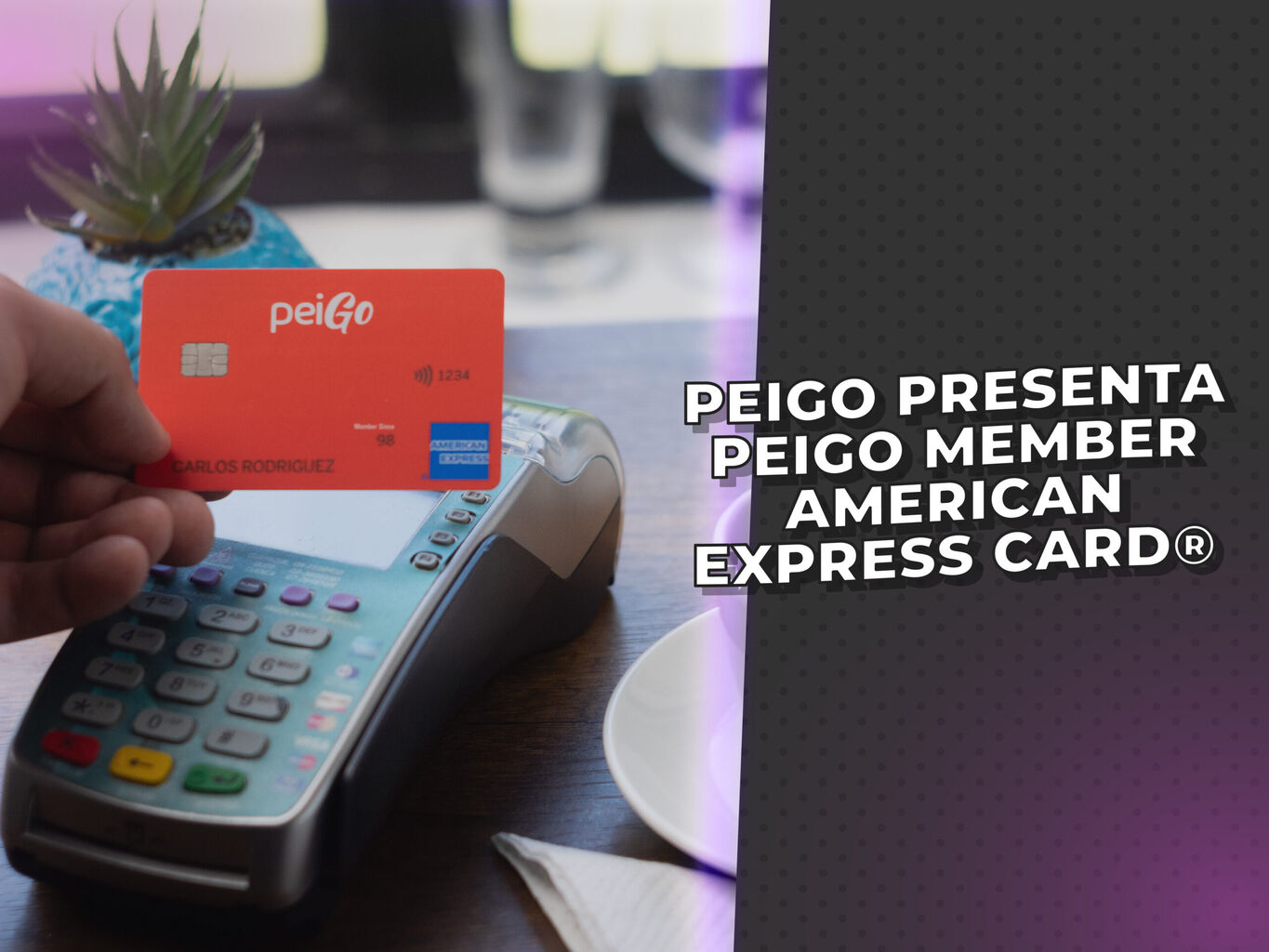 PeiGo presenta peiGo Member American Express Card&reg;