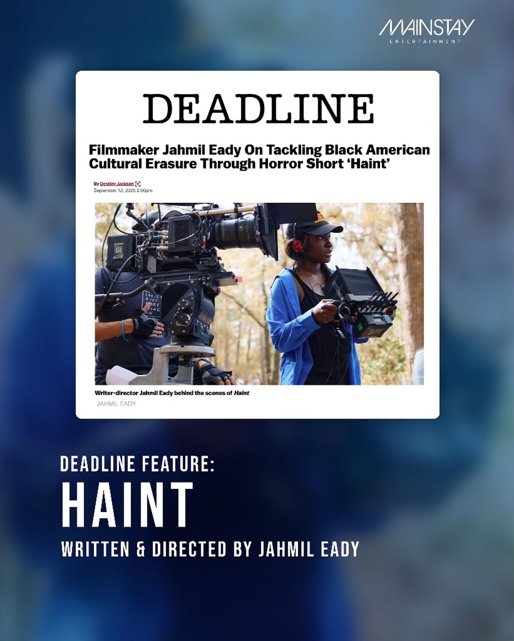 DEADLINE | Jahmil Eady