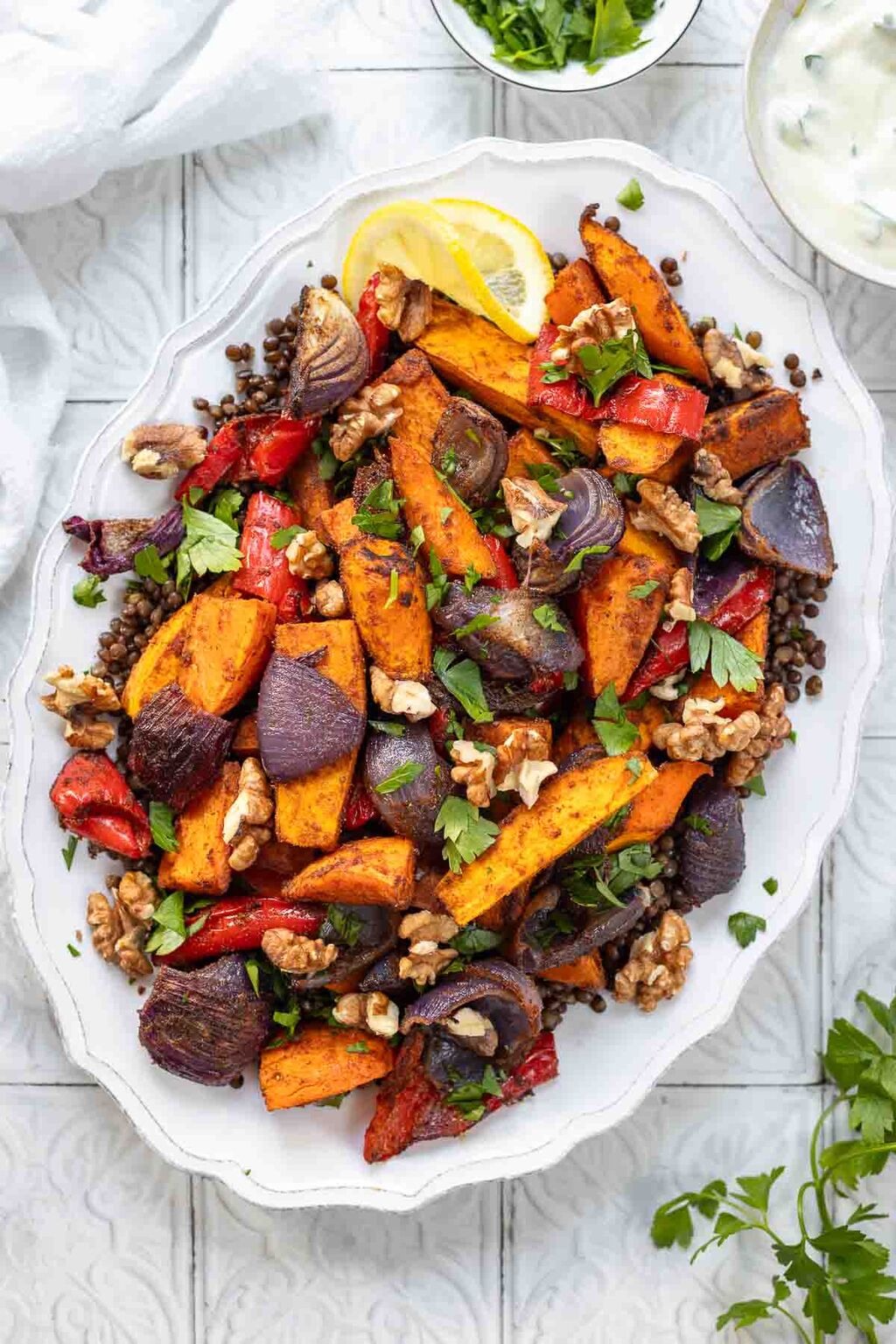 Orientalisches Ofengem&uuml;se mit Linsen | Rezept | Elle Republic