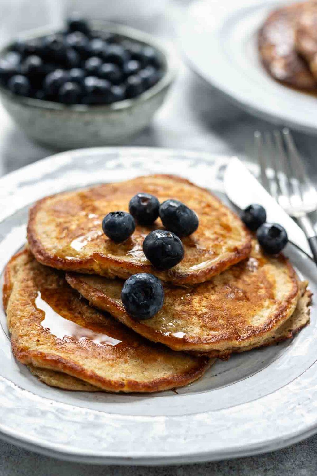 Einfache Haferflocken Pancakes - Proteinreiches Rezept | Elle Republic
