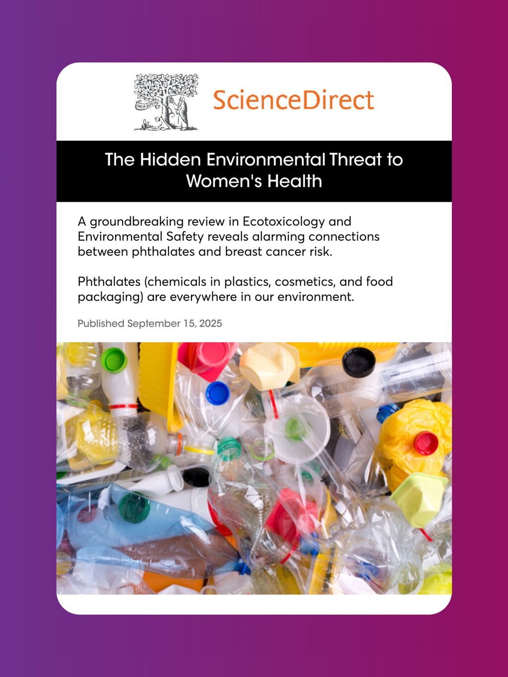 New research on phthalates