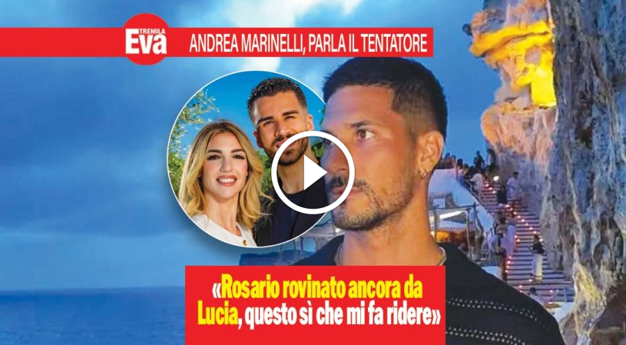 Andrea Marinelli di Temptation, la bomba su Rosario e Lucia
