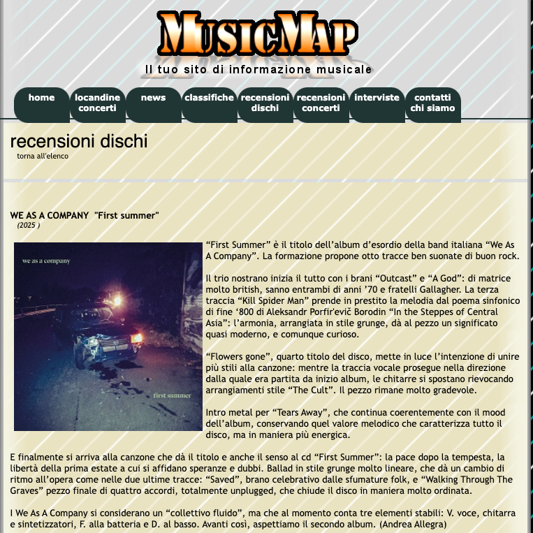 First Summer review on Music Map