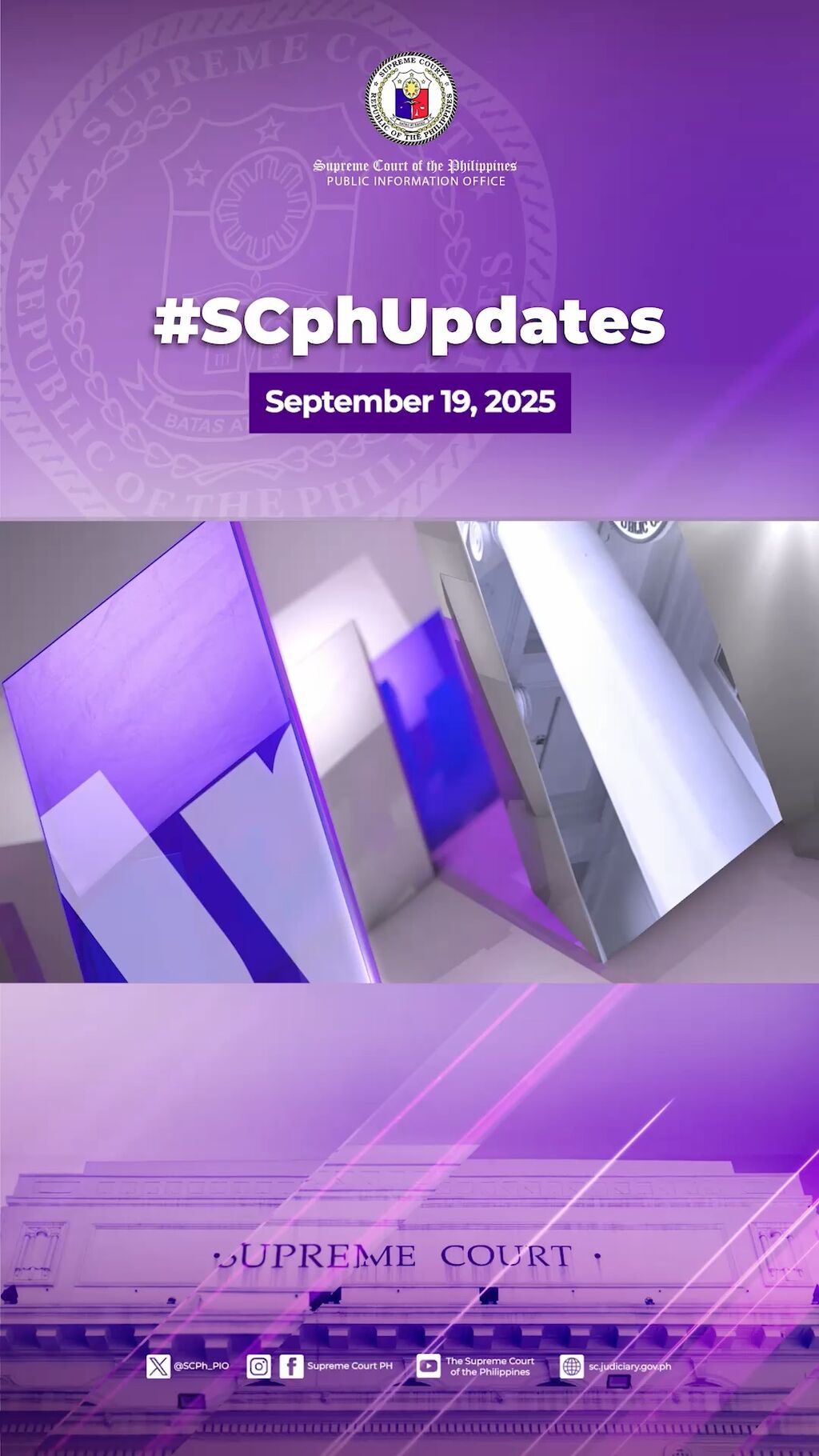 #SCPHUPDATES - SEPTEMBER 19, 2025