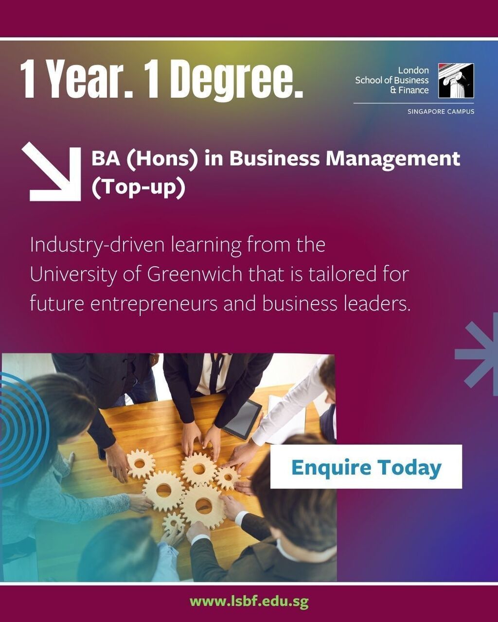 Top up BA Business Studies
