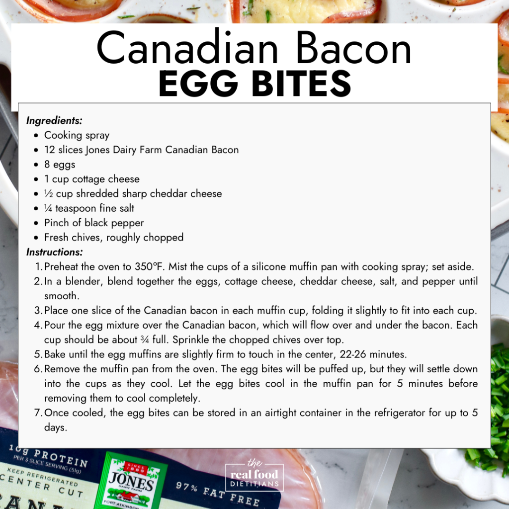 Canadian Bacon Egg Bites