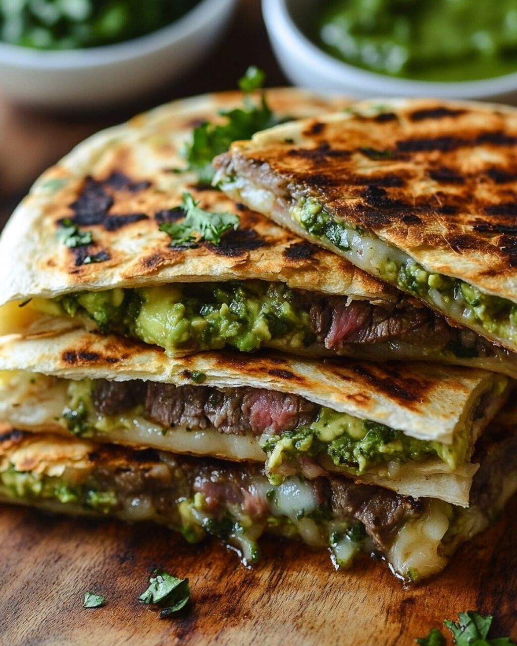 Chimichurri Grilled Steak Quesadillas