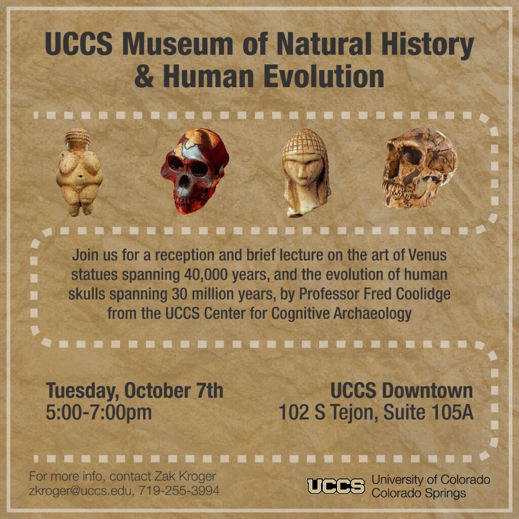 UCCS Downtown Archeology Reception & Lecture
